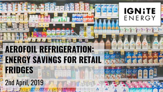 Aerofoil refrigeration: Energy savings for retail fridges