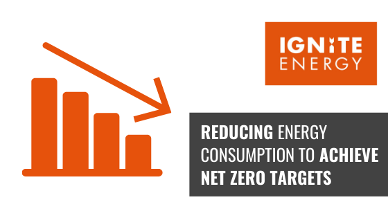 reducing energy consumption for carbon net zero success graphic